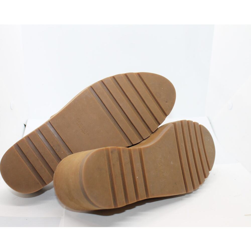 Cecelia New York Gabriel Brown Suede Slingback Wedge Heels sz 8M - Picture 4 of 4